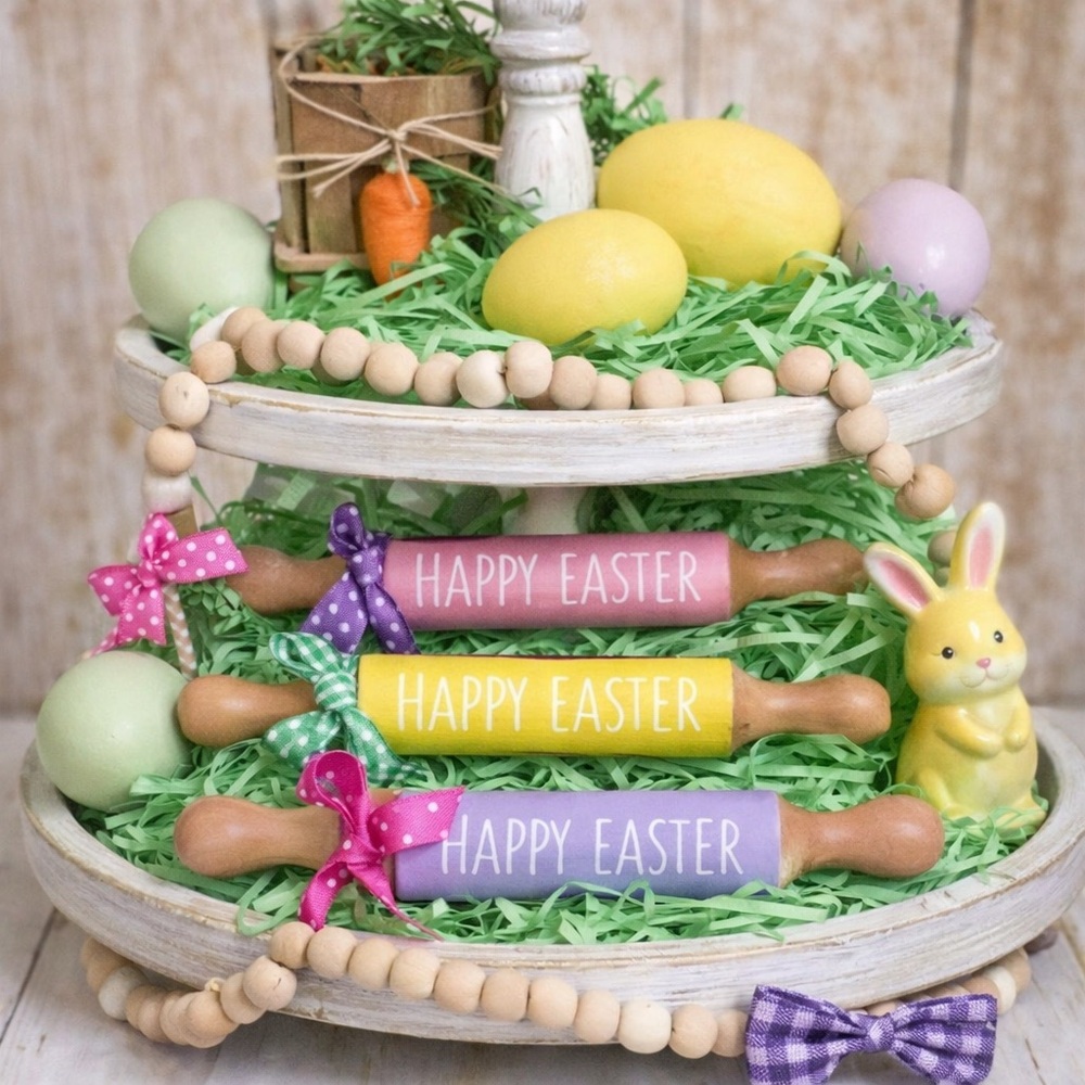 ⤵️🆕Mini Farmhouse rolling pins | Easter mini Rolling pins | Rae Dunn inspired